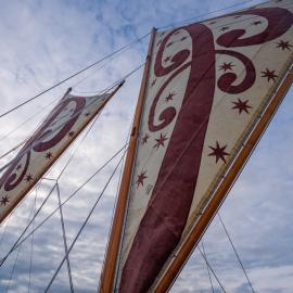 Sails of a waka hourua