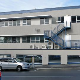 Facing Council buildings from Hamilton Street Tauranga