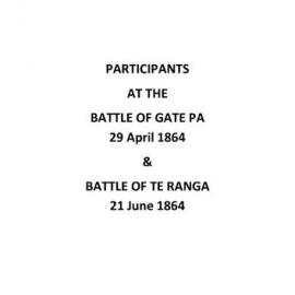 Participants of the Battles of Gate Pā and Te Ranga 1864