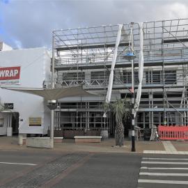 97 The Strand SE Corner with Wharf Street