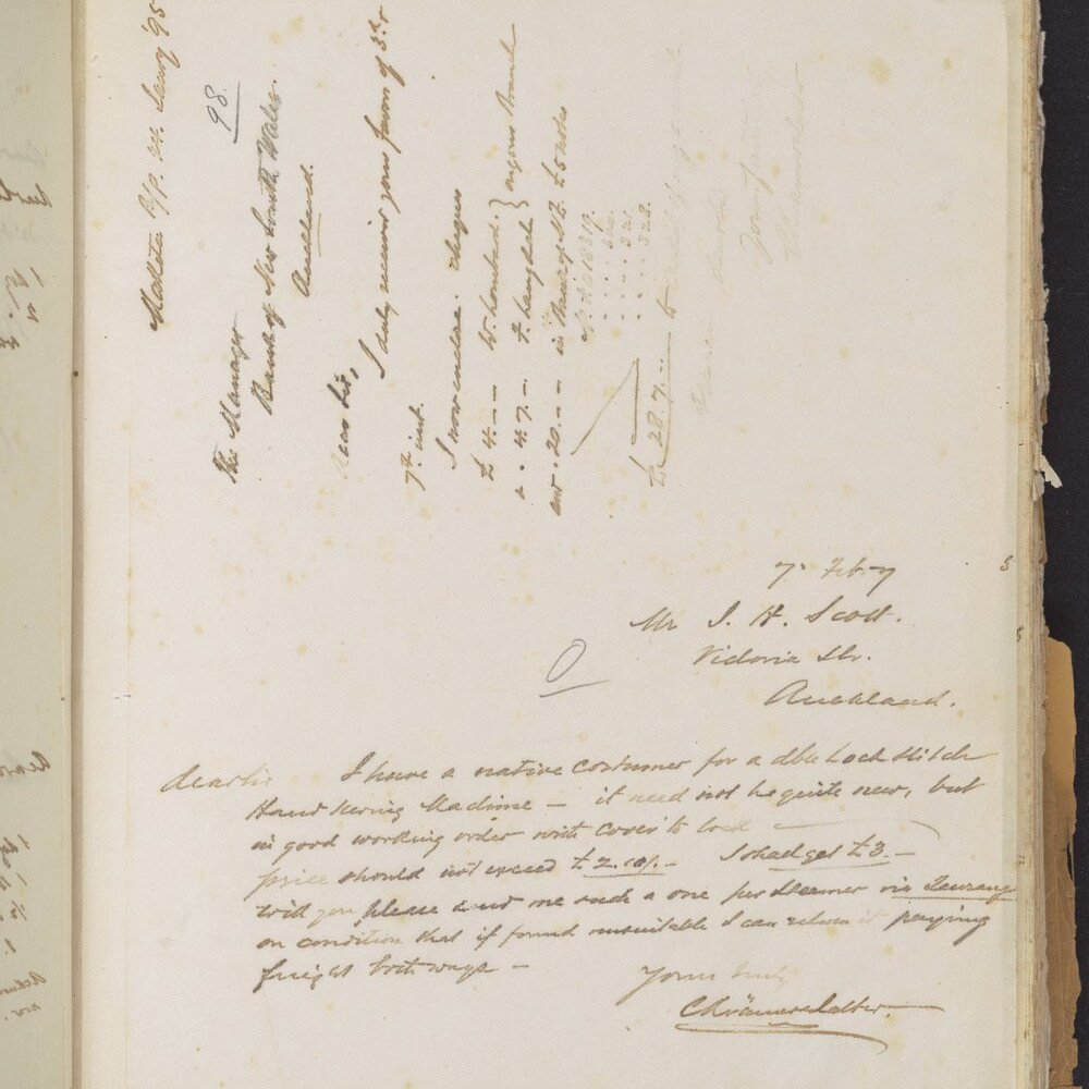 Letter book of Carlos Kramer-Walter