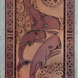 Te Riu O Raiatea: carved relief by Mohi Teepa