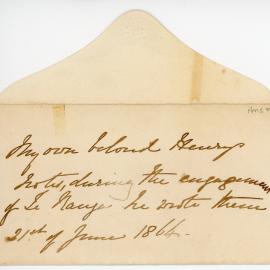 Letter from  Lieutenant-Colonel Greer to Agnes Greer, 21 Jun 1864