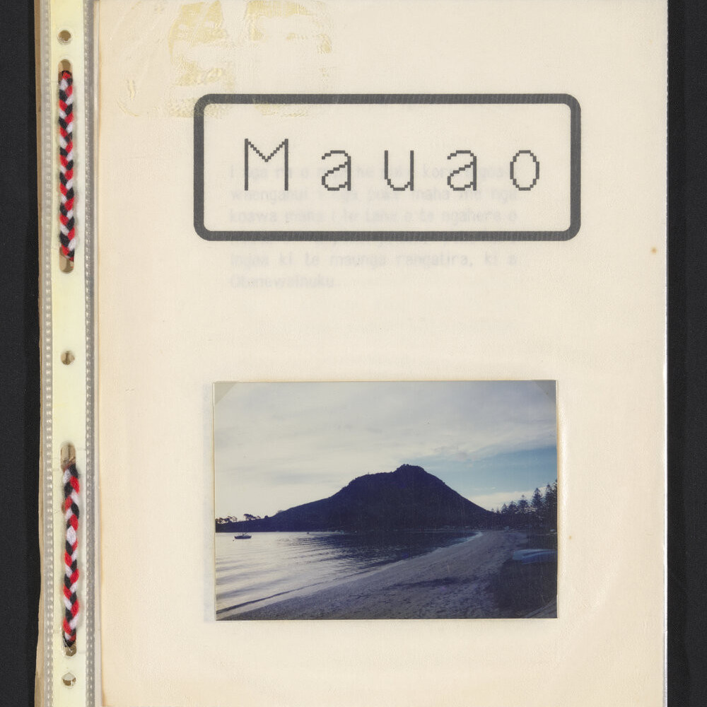 'Mauao' an assignment in Te Reo Māori by Jinty Rorke