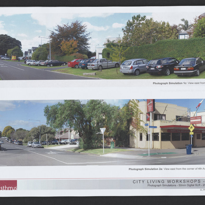 Folio of photographic simulations of Tauranga and Auckland sites, 2008