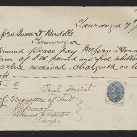 Letter from J. E. Grace, licensed interpreter, to Turner and Buddle