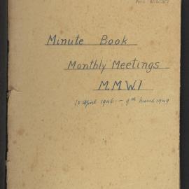 Mount Maunganui Women’s Institute general monthly meeting minute book, 1946-1949
