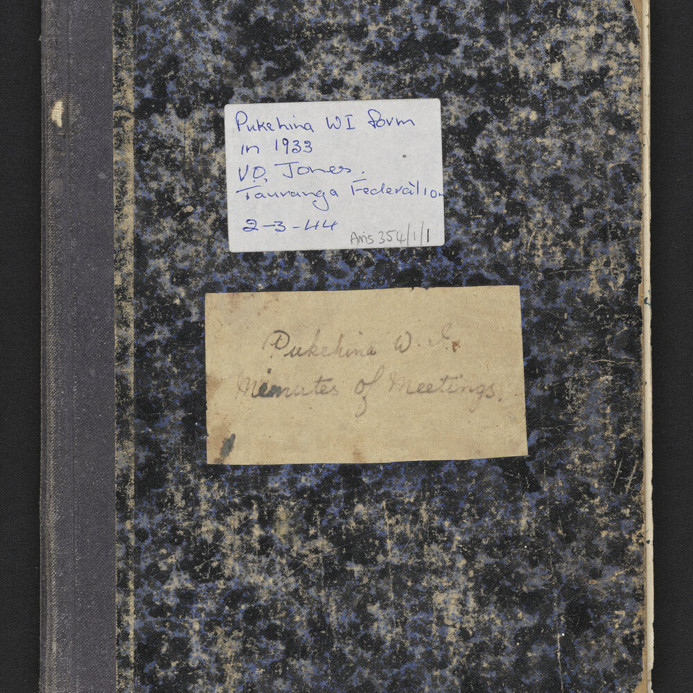 Minute books of the Pukehina Country Women's Institute