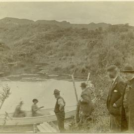 People gathered at Hamurana Springs, Rotorua