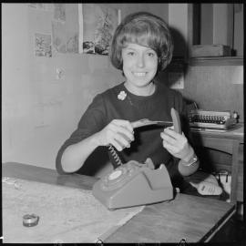Miss B. Dawson (Bay of Plenty Times staff) with broken phone