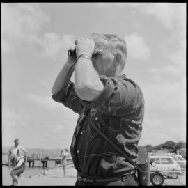 Mr Bill Denniston - watches Bay of Plenty Tanner Cup trials 