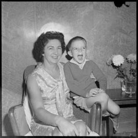  Mrs W. Watson with son Alexander. Mr Watson is master of the Firbank