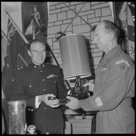 Retiring Commanding Officer of Hauraki Regiment