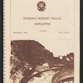 Tauranga Historic Village Newsletter, 1988 November