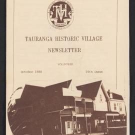Tauranga Historic Village Newsletter, 1988 October