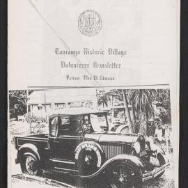 Tauranga Historic Village Newsletter, 1991 June