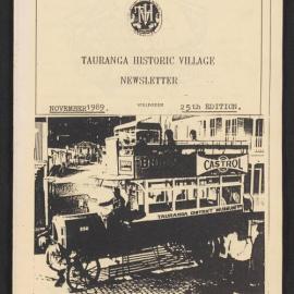 Tauranga Historic Village Newsletter, 1989 November