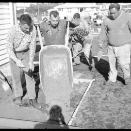 Watersiders working at Mr Petersen's home