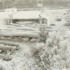 Smith and Harvey's timber yard c 1950