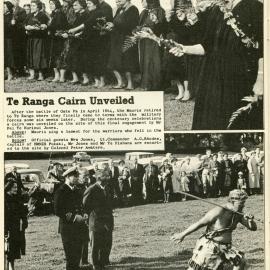 Te Ranga cairn unveiling 1964