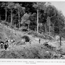 Construction gang at work