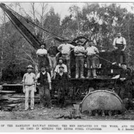 Railway Bridge extension crew, Sep 1907