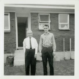 Richard with his Grandfather at 18 Woods Avenue, Tauranga