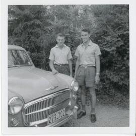 Boys with car
