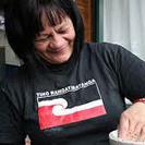 Linda Munn at work in her studio