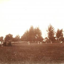Cricket on the Domain, c. 1900 