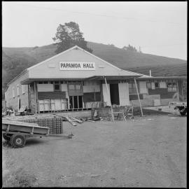 Reconstruction of front of Pāpāmoa Hall