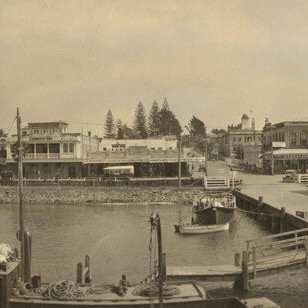 Panorama photograph of The Strand, Tauranga