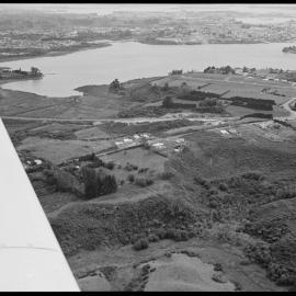 Waimapū estuary - Ōhauiti Road. Tauranga and Mount Maunganui in background 