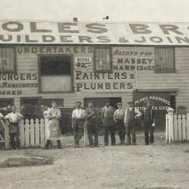 The Coles Joinery with employees - photo taken early 1900s.
