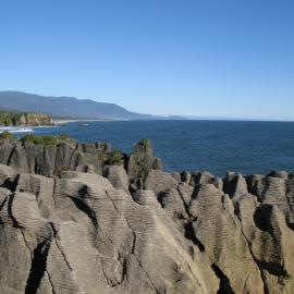 View overlooking the Pancake Rocks
