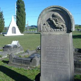 One of the better-preserved headstones