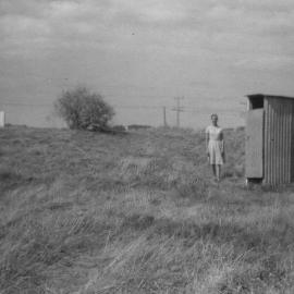 Toilet on the Farrow section at Papamoa (c. 1965)