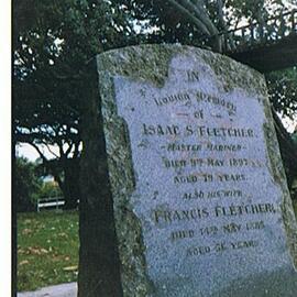 Headstone of Frances and Isaac Fletcher (2012)