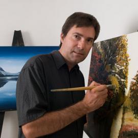 Andrew Whyte in his Welcome Bay studio (2012)