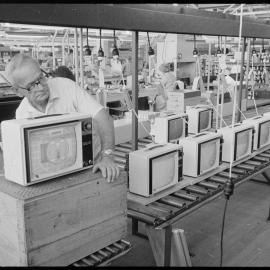 TISCO  Technician adjusts the picture tube
