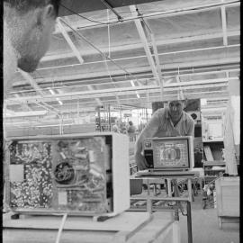 TISCO  Technician adjusts the picture tube