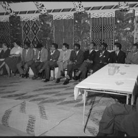 Party of Commonwealth Exchange teachers at Hairini marae