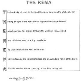 The Rena by Minardi Daniel (Maungatapu School)