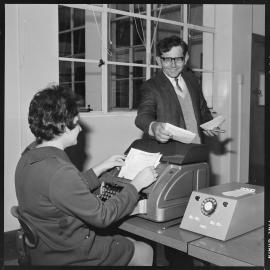 Telegram machine operator