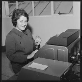 Telegram machine operator