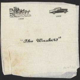 Printed serviette from the C. F. Washer & Sons Jubilee Dinner, 1959