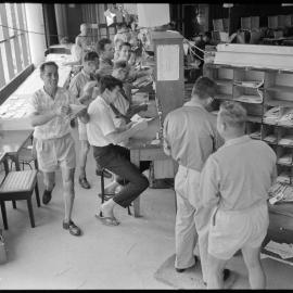 Post Office staff sorting Christmas mail 
