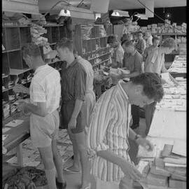 Post Office staff sorting Christmas mail 