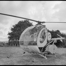 Mr and Mrs Morrison aboard helicopter