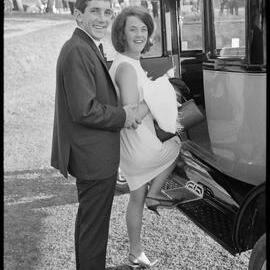 Mr and Mrs Morrison enter vintage car